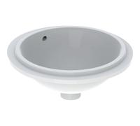 Geberit VariForm lavabo sous plan 500745002 d= 39cm, sans trou pour robinetterie, avec trop-plein, rond, blanc KeraTect