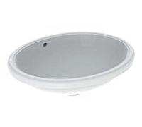 Geberit Lavabo sous plan VariForm 500753012 ovale 56×46 cm sans trou, avec trop-plein blanc
