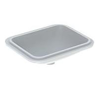 Geberit Lavabo sous-plan VariForm 500.763.01.2 rectangulaire 53x44 cm sans trou, trop-plein, blanc