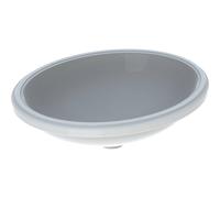 Geberit Variform lavabo sous plan ovale sans trou pour robinet sans trop-plein 56x46x18.1cm blanc 500754012 500.754.01.2