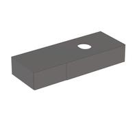 Geberit VariForm - Aufsatzwaschtischunterschrank mit 2 Schubladen 135x235x510mm lava lackiert matt
