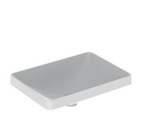 Geberit Lavabo VariForm 500739012 à encastrer 55x40 cm rectangulaire blanc sans trou trop-plein