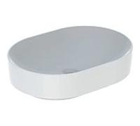 Geberit VariForm vasque à poser 500774012 55x40cm, sans trou pour robinetterie, trop-plein, elliptique, blanc