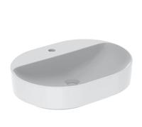 Geberit Vasque à poser VariForm 500778012 60x45 cm, banc pour robinetterie, sans trop-plein, blanc