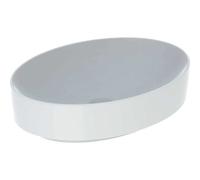 Geberit Vasque à poser VariForm 500771002 55x40 cm ovale blanc KeraTect, sans trou, trop-plein