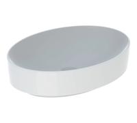 Geberit VariForm vasque à poser 500771012 55x40cm, sans trou pour robinetterie, trop-plein, ovale, blanc