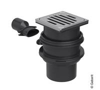 Geberit Varino Évacuation de salle de bains, set complet, pour une installation à la verticale DN 110, 388022001,