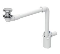 Geberit lavabo match0 152073211 Ø 32 mm, avec clapet extérieur à commande par pression, chromé brillant