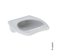 Geberit Lavabo Vitalis 221556000 55 x 55 cm Blanc avec trop-plein accessible en fauteuil roulant