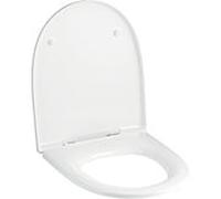 Geberit Vivano abattant de toilettes 574905000 blanc , avec couvercle, charnières chromées, avec mécanisme de fermeture amortie