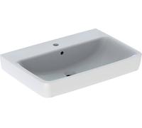 Geberit Renova Plan lavabo 501644001 70x48cm, trou de robinetterie au milieu, avec trop-plein, blanc
