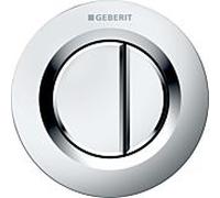Geberit WC control Typ 01 116042461 pneumatique, double chasse, plastique, chromé mat