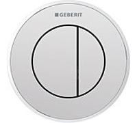 Geberit Commande WC Typ 01 116055KH1 pneumatique double chasse plastique chromé brillant/mat