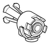 Geberit WC support mural EFF2 (1 pièce) 597202000