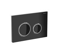 Geberit Plaque d'actionnement Sigma 50 ronde pour double chasse - noire