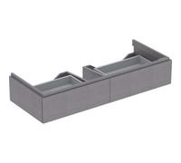 Geberit Xeno² meuble sous-vasque 500517431 117,4x22x46,2cm, avec 2 tiroirs, gris structuré/scultura