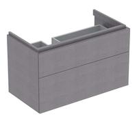Geberit Xeno² - Waschtischunterschrank Ablage rechts mit 2 Schubladen 880x530x462mm sculturagrau