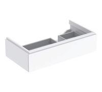 Geberit Xeno² meuble sous-vasque 500514011 88x22x46,2cm, avec tiroir, avec étagère, brillant/ blanc
