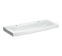 Geberit Xeno² lavabo 500550011 120x48cm, blanc , KeraTect, 2 trous de robinetterie