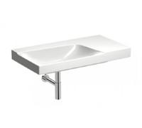 Geberit Xeno² lavabo 500534011 90x48cm, blanc KeraTect, étagère à droite, sans trou pour robinetterie