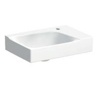 Geberit Lave-mains Xeno² 500529011 40x28 cm Blanc KeraTect trou à droite sans débordement
