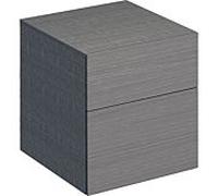 Geberit Xeno² armoire latérale 500504431 45x51x46,2cm, avec 2 tiroirs, gris structuré/scultura