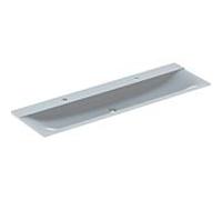 Geberit Xeno² meuble lavabo 500279001 160 x 48 cm, deux trous de robinetterie, sans trop-plein, blanc -alpine