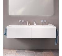 Geberit Meuble sous-lavabo Xeno 2 500.348 1595×350×473 mm 2 tiroirs VARICOR blanc No. 016