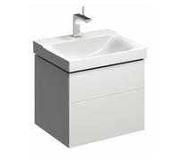 Geberit Xeno 2 armoire sous lavabo 580x530x462mm, 2 tiroirs, 500.506.01.1, Couleur: Laqué blanc brillant