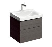 Geberit Meuble sous-vasque Xeno 2 58x53x46,2 cm 2 tiroirs Gris Scultura 500506431