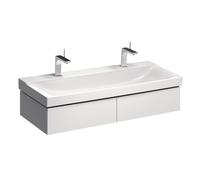 Geberit Meuble sous-vasque Xeno2 – 1174×220×462 mm – 2 tiroirs – laque brillante blanche