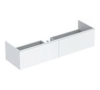 Geberit Xeno 2, meuble sous-lavabo 500.348, 1595x350x473 mm, 2 tiroirs, pour lavabo en composite minéral, 500346011, Couleur: VARICOR blanc No. 016 - CM