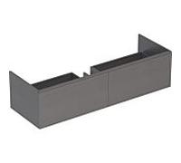 Geberit Xeno 2 armoire sous lavabo, 1395x350x473 mm, 2 tiroirs, 500348431, Couleur: Gris Scultura Malamin Structure en bois - CM