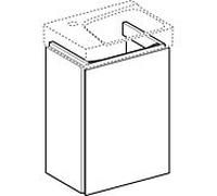 Geberit Xeno² meuble sous-vasque 500502431 38x52,5x26,5cm, avec 1 porte, gris structuré/scultura