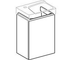 Geberit Xeno² meuble sous-vasque 500502431 38x52,5x26,5cm, avec porte 2000 , gris structuré/scultura