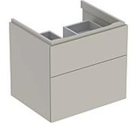 Geberit Armoire sous lavabo Xeno 2 580×530×462 mm, 2 tiroirs, laqué gris mat, 500506001