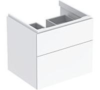 Geberit Xeno² meuble sous-vasque 500506011 58x53x46,2cm, brillant/ blanc , avec 2 tiroirs