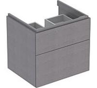 Geberit Meuble sous-vasque Xeno 2 58x53x46,2 cm 2 tiroirs Gris Scultura 500506431