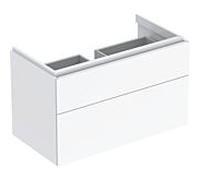 Geberit Armoire sous lavabo Xeno 2 (500509011) 880x530x462 mm, 2 tiroirs, Laqué blanc brillant
