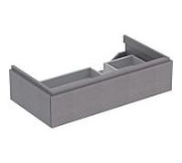 Geberit Armoire sous lavabo Xeno 2 – découpe siphon à droite, 880×220×462 mm, 1 tiroir Gris Scultura
