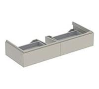 Geberit Armoire sous lavabo Xeno 2 1174x220x462 mm 2 tiroirs Laqué gris mat 500517001