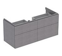 Geberit Xeno² meuble sous-vasque 500518431 117,4x53x46,2cm, avec 4 tiroirs, gris structuré/scultura