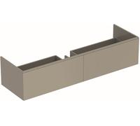 Geberit Meuble sous-lavabo Xeno 2 500.348 1595x350x473 mm 2 tiroirs Laqué gris mat