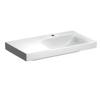 Geberit Xeno2 lavabo 90x48x14cm avec trou de robinet sans trop-plein tablette à gauche KeraTect blanc 500.535.01.1