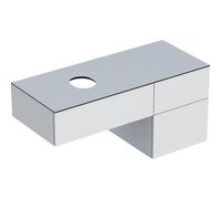 GeberitVariFormmeuble bas sous lavabo avec 3 tiroirs pour vasque à poser 124.5x60.3x53.5cm blanc 501.183.00.1