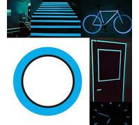 Gebildet 10m × 1cm Ruban Lumineux Bleu Ciel, Ruban Adhésif Fluorescent Qui Brille dans Le Noir, Fournitures de Scène Décoratives Murales, Durable, Stable, Sûr