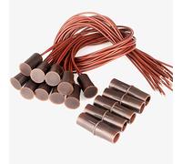 Gebildet 10pcs Marron Encastré Filaire Sécurité Fenêtre Porte Contact Capteur Alarme Interrupteur Reed Magnétique, 10mm Action Distance Aimant Près - Connecter Circuit, Aimant Loin - Coupure Circuit