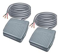 Gebildet 2 pièces Commutateur de Pied, Momentané Commutateur de Pédale AC 250V 5A SPDT NO NC, Interrupteur a Pedale, Contrôleur Pied de Puissance Antiderapant avec 1m Câble