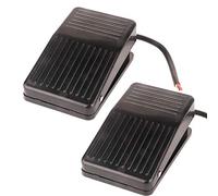 Gebildet 2pcs 250VAC 5A Commutateur de Pied, Momentané Commutateur de Pédale SPDT NO NC,Contrôleur Pied de Puissance Antiderapant avec 12cm Câble