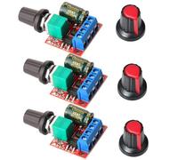 Gebildet 3pièces Mini Moteur Contrôleur de Vitesse, PWM Regulateur de Vitesse, DC 5V-35V 5A Réglable PWM Commutateur, 6V 12V 24V Interrupteur Variateur de Vitesse avec Indicateur LED